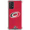 NHL Carolina Hurricanes Distressed Galaxy A72 5G Clear Case